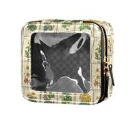 linqin Colorato Tarocchi Carino Viaggio Trucco Bag Clear Toiletry Bag Leather Organizer Borse per Volare, Tarocchi colorati, 1 size