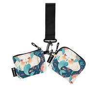 linqin Fairy-tale Mermaids - Porta carte da donna, con tasca con cerniera, per uomini e donne, confezione da 2, Sirene da favola, 1 size