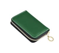 linqin Foreste Verde Tinta Unita Sottile Porta Carte di Credito per Signore RFID Blocco PU Pelle Antifurto Uso Quotidiano