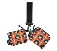 linqin Resilient Asian Girls Women Coin Pouch Porta Carte Carino Moda Cambiamento Borsa Portachiavi con Tasca con Cerniera per Lavoro Viaggi Confezione da 2, Ragazze asiatiche resilienti, 1 size