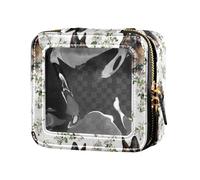 linqin Simpatico pastore tedesco borsa da viaggio trasparente per cosmetici in pelle borsa da toilette portatile organizer per il viaggio, Cane da pastore, 1 size