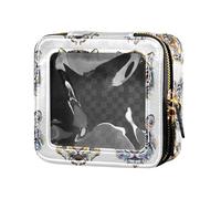 linqin Tigers - Trousse da viaggio per trucchi e articoli da toeletta, piccola, da donna, Tigri, 1 size
