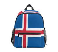 linqin Zaino per bambini con bandiera islandese imbracatura con guinzaglio libri borsa con etichetta nome per 5 anni mochila para ni?as de 4 a?os