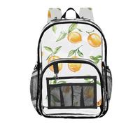 linqin Zaino trasparente in PVC per adulti con frutti gialli, cartone animato frutti gialli, 1 taglia, Fumetto frutta gialla, Taille unique