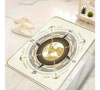 LinQton Zerbino con motivo nautico con motivo classico a righe, antiscivolo, con retro in gomma, per camera da letto, soggiorno, cucina, corridoio (colore: 4, 150 x 210 cm)