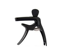 Linrax C1 Capotasto Chitarra, Capotasto 3 in 1 con Porta Plettro e Perno Estrattore, Alloy Capo per Chitarra Acustica Chitarra Elettrica Basso Ukulele Banjo Mandolino, Accessori per Chitarra, Nero