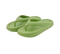 LinRim Ciabatte da bagno da donna e uomo, antiscivolo, pantofole estive Cozy, suola spessa, infradito super morbide, verde, 44