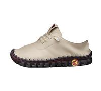 LinRim Mocassini casual da donna, scarpe basse con lacci, comode da guida, scarpe da ginnastica, scarpe da corsa, scarpe da jogging, scarpe per il tempo libero, cachi, 39 EU