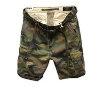 LinRim Pantaloncini cargo da uomo, mimetici, per attività all'aria aperta, multi-tasca, estivi, militari, per il tempo libero, da uomo, corti, bermuda camouflage, mimetico, L
