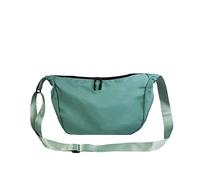 Lin's Liliana Borsa a tracolla da donna in nylon 30×21×11, borsa sportiva a tracolla impermeabile leggera (Verde)