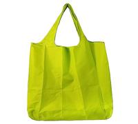 Lin's Liliana Grande borsa pieghevole, 43 x 66 cm, riutilizzabile, leggera, ad asciugatura rapida, resistente agli strappi, per shopping, viaggi, giallo limone, 43x66cm