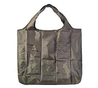 Lin's Liliana Grande borsa pieghevole, 43 x 66 cm, riutilizzabile, leggera, ad asciugatura rapida, resistente agli strappi, per shopping, viaggi, marrone scuro., 43x66cm
