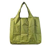 Lin's Liliana Grande borsa pieghevole, 43 x 66 cm, riutilizzabile, leggera, ad asciugatura rapida, resistente agli strappi, per shopping, viaggi, verde, 43x66cm