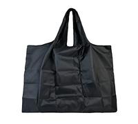 Lin's Liliana Grande borsa pieghevole, 50 x 66 cm, riutilizzabile, leggera, ad asciugatura rapida, antistrappo, per shopping, viaggio (nero)