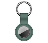 Linsaner Compatibile con AirTag Portachiavi per Air Tag Holder Silicone per AirTag Portachiavi Custodie Tag Catena per Apple per AirTag GPS Accessori Cercatori Articoli, Verde Scuro