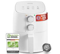 Linsar - Friggitrice ad aria calda 4L - Friggitrice ad aria con timer e funzione Keep Warm - Temperatura selezionabile - Più risparmio energetico e più veloce del forno - 1400 Watt (Bianco)
