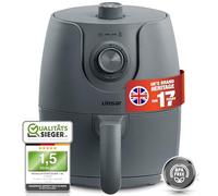 Linsar - Friggitrice ad aria calda da 1,8L - Friggitrice ad aria con timer e funzione keep warm - Temperatura selezionabile - Risparmio energetico - 1200 Watt - Grigio