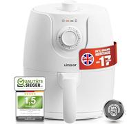 Linsar - Friggitrice ad aria calda da 1,8L - Friggitrice ad aria con timer e funzione keep warm - Temperatura selezionabile - Risparmio energetico - 1200 Watt - Bianco