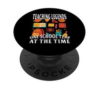 L'INSEGNAMENTO DELLE LEGGENDE UN ANNO SCUOLA AL TEMPO scuola insegnante PopSockets PopGrip Adesivo