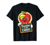 L'insegnamento è il mio cardio divertente insegnante Apple Classroom Art Maglietta