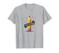 L'insegnamento è Il Mio superpotere: educatore ispiratore, Insegnante Maglietta, Uomo, Grigio Melange, 5XL