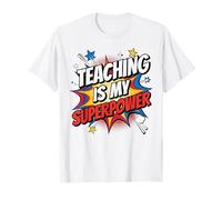 L'insegnamento è Il Mio superpotere Insegnante di Scuola elementare Maglietta
