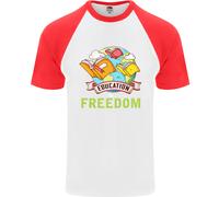 L'Insegnamento È Libertà Insegnante Uomo T-Shirt S/S Baseball