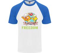L'Insegnamento È Libertà Insegnante Uomo T-Shirt S/S Baseball