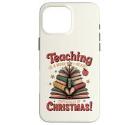 L'insegnamento è un'opera di cuore - Albero del libro di Natale Custodia per iPhone 16 Pro Max
