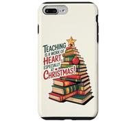 L'insegnamento è un'opera di cuore - Albero del libro di Natale Custodia per iPhone 7 Plus/8 Plus