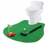 LINSIBEI Set da golf divertente da minigolf, mini golf, pratica in qualsiasi bagno/bagno, ottimo regalo divertente per golfisti