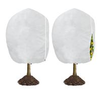 LINSOCLE 2 Pezzi 210 x 180 cm Cappuccio Protezione Piante Inverno, Telo per Piante Inverno Antigelo, Sacco Antigelo per Piante, Protezione Piante dal Freddo per Agrumi Limone in Vaso