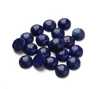 Linsoir Beads Blu Lapislazzuli Cabochon Rotondo/Ovale Forma Blu Gemma Naturale Pietre Naturali per Gioielli FAI DA TE Pietra 10 pz/lotto