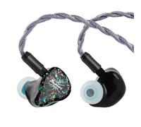 Linsoul Kiwi Ears Astral 1DD+6BA In Ear Monitor Ibrido Cuffie cablate | Auricolari HiFi per Studio di Registrazione,IEM portatile per il Gaming,Ingegneri Musicali Audiofili Professionali (Verde)