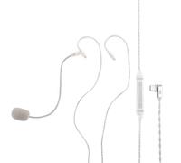 Linsoul Kiwi Ears S-Link Cavo IEM Type-C, Gaming DAC+DSP, Doppio Microfono (Lanci Integrato), Controllo Intelligente 3 Modalità, Cavo Placcato 2-Pin 1,2m per Giocatori Mobili (Argento, Type-C)