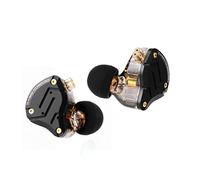 Linsoul KZ ZS10 Pro,In Ear Monitor con 4BA+1DD 5 Driver,Cuffie Cablate Hifi,Auricolari da Gaming con Mascherina in Acciaio Inossidabile,Cavo Staccabile per Musicisti(Senza Mic, Nero scuro)
