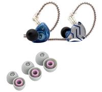 Linsoul KZ ZS10 Pro,In Ear Monitor con 4B 1DD 5 Driver,Cuffie Cablate Hifi+Kiwi Ears Flex Earbud Tips, puntali di ricambio in silicone IEM, 3 paia, taglia S/M/L
