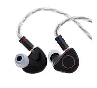 Linsoul SIMGOT SuperMix 4 IEM Ibridi con 1DD+1B 1Planare+1PZT | Cuffie da Gioco con Cavo OFC Placcato Argento per Musicisti Audiofili, 3.5mm Senza Mic