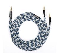 Linsoul Tripowin GranVia Cavo di Ricambio Audio ad Alta Purezza OFC Aggiornato per Cuffie,Lunghezza 1.5m,Doppia Spina da 3.5mm per HE4XX/HE-400i/HE400se/Goldplanar(Blu,4.4mm)