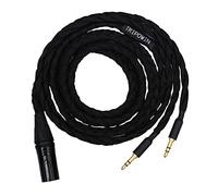 Linsoul Tripowin GranVia Cavo di Ricambio Audio ad Alta Purezza OFC Aggiornato per Cuffie,Lunghezza 2m,Doppia Spina da 3.5mm per HE4XX/HE-400i/HE400se/Goldplanar(Nero,XLR)
