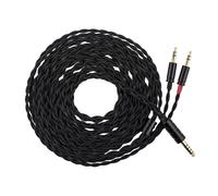 Linsoul Tripowin Nova Cavo per Cuffie IEM, per Cuffia Over-Ear, Cavi Ibrido Argento/OCC a 4 fili, 2M, Doppia Spina da 3.5mm a 3.5/4.4mm/XLR, per Musicisti e Audiofili (4.4mm, Nero)