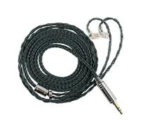 Linsoul Tripowin Zonie IEM Cavo, 16 Core Placcato Argento Cordoni Aggiornati, 1.25m SPC in Ear Monitor Cavi per 7hz Zero:2 Orchestra Lite Cadenza Hype4 Supermix4(Recessed 2pin, 4.4mm)(Verde muschio)