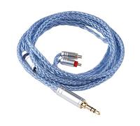 Linsoul Tripowin Zonie IEM Cavo, 16 Core Placcato Argento Cordoni Aggiornati, 1.25m SPC in Ear Monitor Cavi per 7hz Zero:2 Orchestra Lite Cadenza Hype4 Supermix4(2pin 0.78mm, 3.5mm)(Blu)