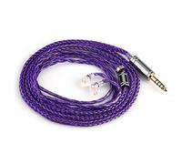 Linsoul Tripowin Zonie IEM Cavo, 16 Core Placcato Argento Cordoni Aggiornati, 1.25m SPC in Ear Monitor Cavi per 7hz Zero:2 Orchestra Lite Cadenza Hype4 Supermix4(Recessed 2pin, 4.4mm)(Viola)