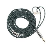 Linsoul Tripowin Zonie IEM Cavo, 16 Core Placcato Argento Cordoni Aggiornati, 1.25m SPC in Ear Monitor Cavi per 7hz Zero:2 Orchestra Lite Cadenza Hype4 Supermix4(Recessed 2pin,3.5mm)(Verde muschio)