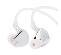 Linsoul WGZBLON SHU in Ear Monitor,Auricolari IEM HiFi con Doppio Driver Dinamico Chip DAC Professionale,Custodia in Lega di Zinco,Cavo Argento ad Alta Purezza per Audiofili (3.5mm Senza Mic, Argento)