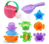 LinStyle Giocattoli da Bagno Bambini, Giochi Bagnetto, Giochi Acqua Giocattolo Che Nuota Giochi Vasca da Bagno Bambini 1 2 3 4 Anni