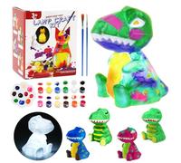LinStyle Kit Lampada Dinosauri 3D Set Pittura Giocattolo Bambini,Dinosauri Giocattoli Creativi per Bambino 3 4 5-12 Anni,Giocattolo Dinosauri,Idee Regalo Bambino 4 5 6 7 8 9 10 11 12+ Anni Compleanno