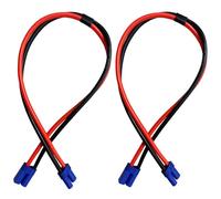 LINSYRC 2 cavi di prolunga EC5, 50 cm, 10 AWG, da maschio a femmina, adattatore per caricabatterie RC aereo