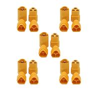 LINSYRC 5 Paia Connettore Proiettile Amass MT60 3.5mm 3-Pole Maschio Femmina Set Spina Connettore ESC a Motore RC per RC Lipo Alloggiamento della Batteria